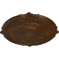 thumbnail image 3 of 39 1/2"OD x 2 1/2"P Attica Ceiling Medallion (Fits Canopies up to 3 3/4"), Hand-Painted Root Beer Crackle, 3 of 5