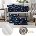 thumbnail image 6 of Outdoor Pillow Covers Pack of 2, Space Planet Cartoon Rocket Waterproof Throw Pillowcase Cushion Cases, Stars and Moon on Black Decorative Pillow Cover for Couch Sofa Home Bed Patio, 6 of 9