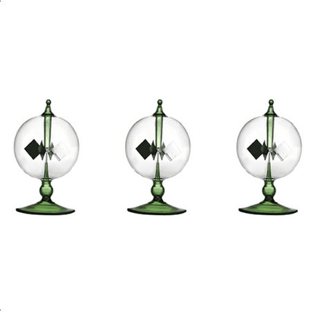 

3X Green Solar Power Radiometer Crookes Solar Energy Spinning Vanes Windmill Gift Home Desk Decoration