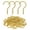 Gold, variant on Screw Hooks, 1-1/4 Inch Metal Screw in Cup Hooks, 50 Pcs | Twist in Thread Hooks, Heavy Duty, Outdoor Indoor Daily Use