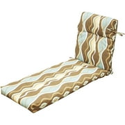 Cabezo Stripe Brown Chaise Lounge Cushion