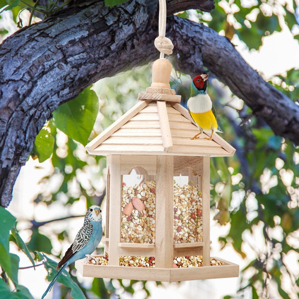 Large 20 Cups Capacity Hanging Bird feeder For Outdoors Bronze Deluxe Gazebo Wild Bird Feeder 