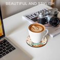 thumbnail image 6 of Fall Pumpkin Coasters Set of 6, Absorbent Coasters for Drinks, Autumn Maple Leaf Retro Farmhouse Truck Coaster for Desk Coffee Table Protection, Home Decor House Warming Gifts 4", 6 of 8