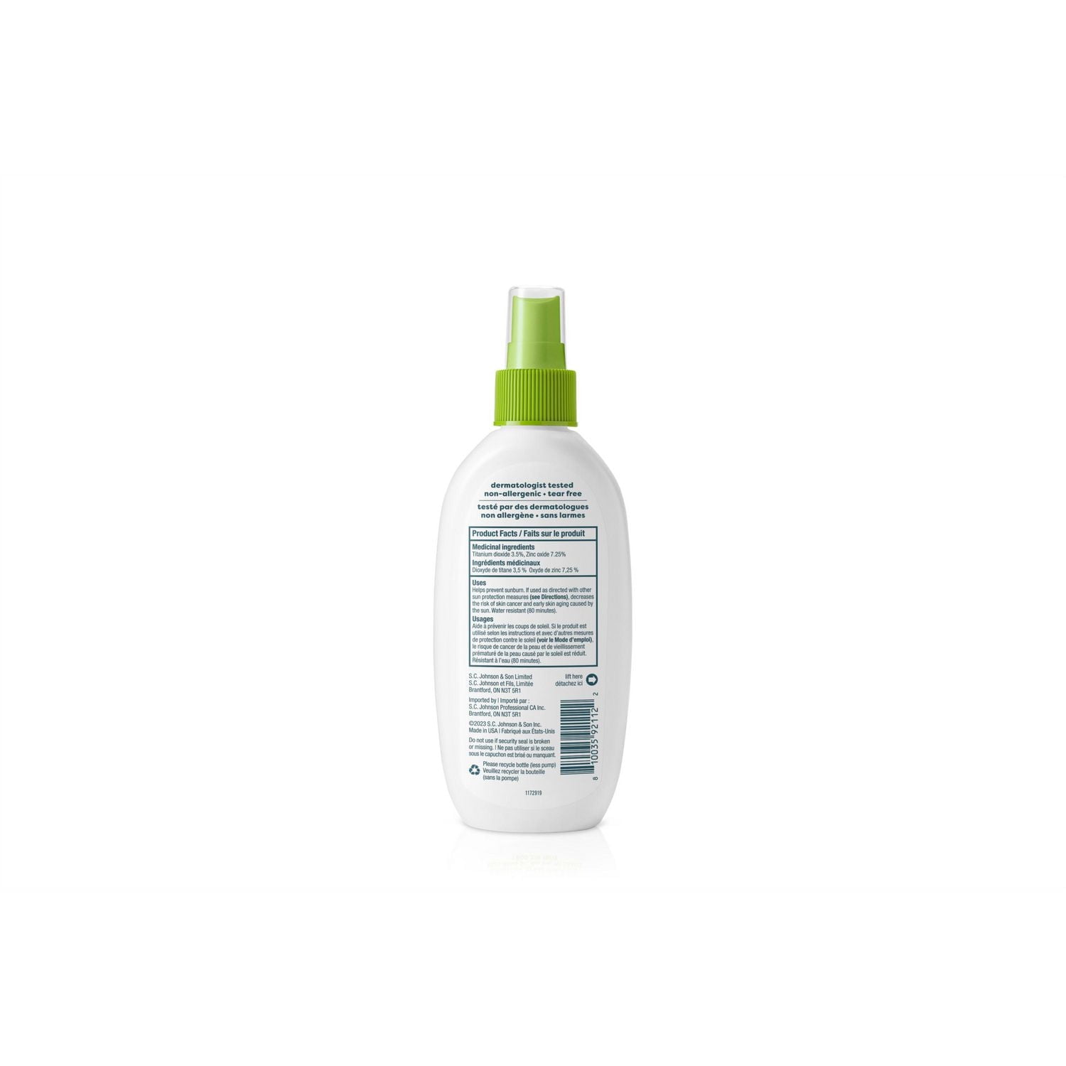 Babyganics écran solaire minéral FPS 50 Babyganics Écran Solaire Spray FPS 50 OT 177mL