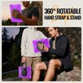 thumbnail image 7 of For Samsung Galaxy Tab A11+/ Tab A9+ 11 inch Case, 360 Rotatable Handle Stand, Shoulder Strap, Drop-Proof Design, Purple, 7 of 7