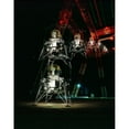 thumbnail image 2 of Multiple Exposure Of A Simulated Moon Landing Of The Lunar Lander At Nasa'S Langley'S Research Facility. April 11, 2 of 2
