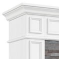 thumbnail image 3 of 44"L Fireplace Mantel with 23" Electric Fireplace, Wooden Free Standing Fireplace for Living Room, White, 3 of 11