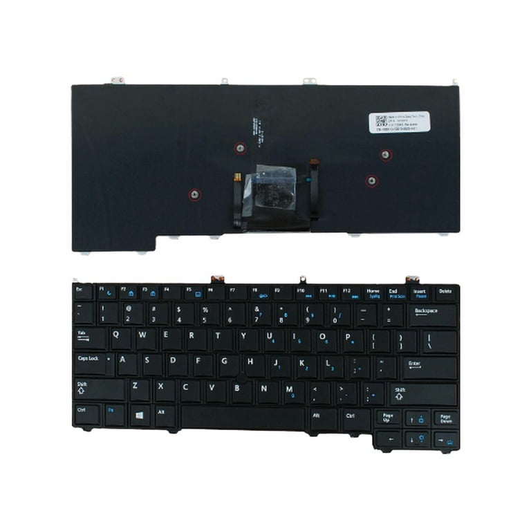 Replacement Keyboard With Frame For Dell Latitude 3550 3560 3570 3580 3588 Laptops - US Layout, Black
