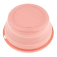 thumbnail image 4 of bo plegable, canasta de ndería plegable, ahorro de espacio, duradero, impermeable, liviano, fácil de plegar y desplegar Rosa 4 Soledad Lavabo plegable Redondo, 4 of 10