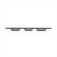 thumbnail image 3 of Turgla Fusion Glass 12.25" x 4" Rectangular Charcoal Glass Sectional Plate (Set of 2), 3 of 3