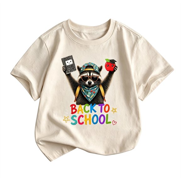 Ruiwill School Shirts For Girls Summer Crew Neck Short Sleeve Kids Tops Casual Back To School Letter Print School Outfits For Girls Size 2-3 Years