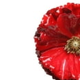 thumbnail image 3 of Northlight Shiny Poppy Flower Clip Christmas Ornament - 4.5" - Red and Gold, 3 of 3