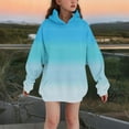 thumbnail image 2 of LIaqionyy Sweatshirts for Girls Boys Long Sleeve Casual Hooded Dress Pocket Pullover Sweatshirt Fall Clothes, 2 of 5