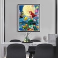 thumbnail image 2 of Little Mermaid Paint by Numbers Kits 16x20 Inch DIY 5D Diamond Canvas Painting by Number Mermaid Full Drill Crystal Rhinestone Diamond Embroidery Paintings Disney Princess Ariel HTOOQ, 2 of 6