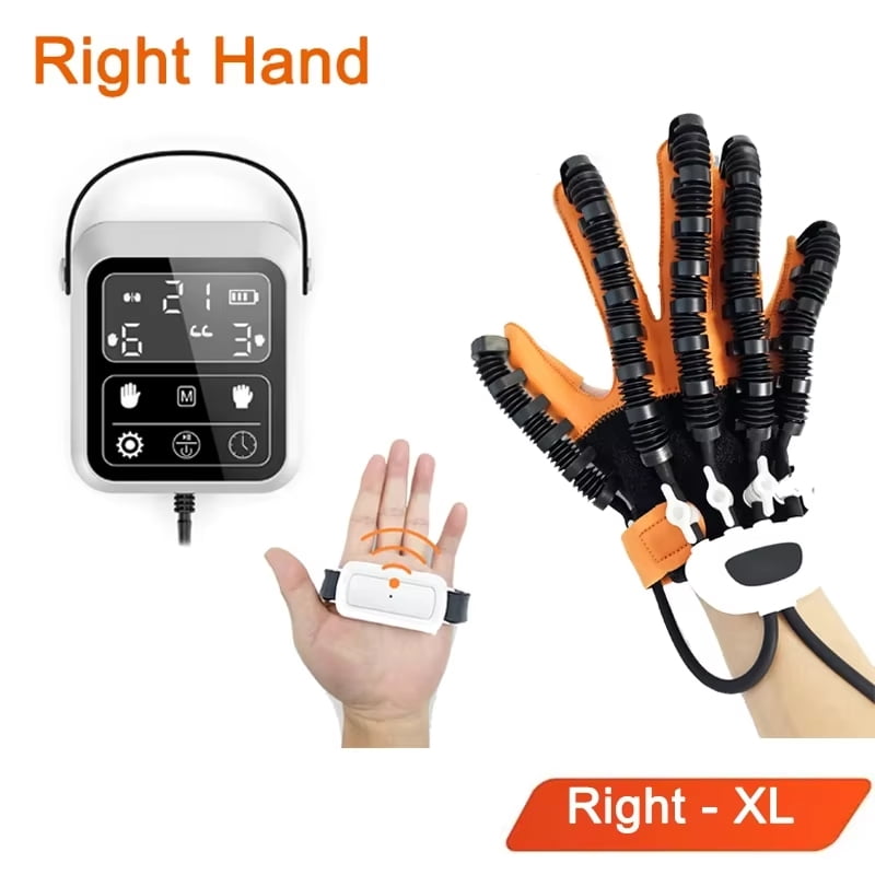 Rehabilitation Robot Gloves Upgrade Hemiplegia Hand Stroke Recovery Equipment For Arthritis Stroke Hemiplegia Patients, Right Hand, XL