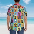 thumbnail image 6 of Haiem Cute Dogs Collage Printed Hawaiian Shirt for Men - Men’s Casual Beach Summer Shirts - Stretch Fabric with Modern Fit-Medium, 6 of 9