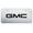 Brushed Chrome, variant on GMC Laser Etched Logo License Plate (Black)