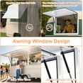 thumbnail image 5 of Garvee Concession Window for Food Truck 48x36 Inch, Aluminum Alloy Food Truck Window with Door Handle, Concession Awning Door Up to 85 Degrees, for BBQ Trailer, Mobile Catering, Glass Not Included, 5 of 6