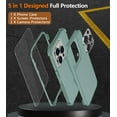 thumbnail image 4 of Diverbox for iPhone 14 Pro Case [Shockproof] [Dropproof] [Tempered Glass Screen + Camera Lens Protector],Heavy Duty Protection Phone Case Cover for Apple iPhone 14 Pro (Pine Green), 4 of 6