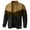 02 Khaki/Brwon/Black, variant on Zaitun Mens Lightweight Jacket Casual Bomber Jacket Color Block Varsity Coat