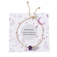 thumbnail image 1 of Pulsera con cadena de amatista y tarjetas Clarify para San Valentín Pulseras para mujer, 1 of 8