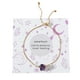 thumbnail image 1 of Pulsera con cadena de amatista y tarjetas Clarify para San Valentín Pulseras para mujer, 1 of 8