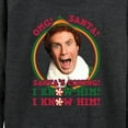 thumbnail image 3 of ELF - Christmas Omg Santa I Know Him - Women's Lightweight French Terry Long Sleeve Shirt, 3 of 5