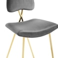 thumbnail image 6 of Ponder Performance Velvet Counter Stool Gray, 6 of 8