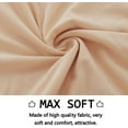 thumbnail image 3 of Stretch Dining Chair Slipcovers, XL/Oversized Removable Washable Soft Spandex Extra Large Dining Room Chair Covers for Kitchen Hotel Table Banquet Solid Color (4 Per Set, Beige), 3 of 8