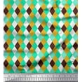thumbnail image 1 of Soimoi Green Cotton Duck Fabric Argyle Check Fabric Prints By Yard 42 Inch Wide, 1 of 3