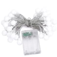 thumbnail image 3 of Lámpara de bola pequeña LED esmerilada, cadena de luces solares para exteriores, lámpara de camping, tienda de campaña, bombilla de bola decorativa, lámpara de bola de dragón blanca pequeña, 3 of 4