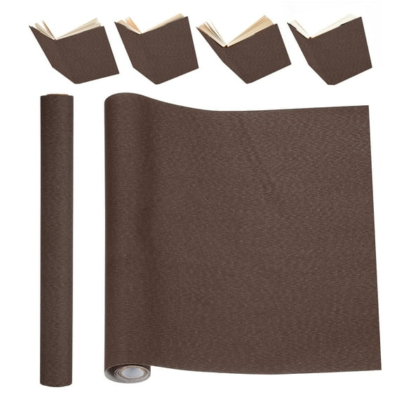 Uxcell Book Binding Cloth, 51 x 11 Inches Book Cloth for Repairing and Binding, Dark Brown