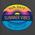 thumbnail image 6 of Wild Bobby Sun Rays Summer Vibes And Lazy Days Unisex Crewneck Sweatshirt, 6 of 6