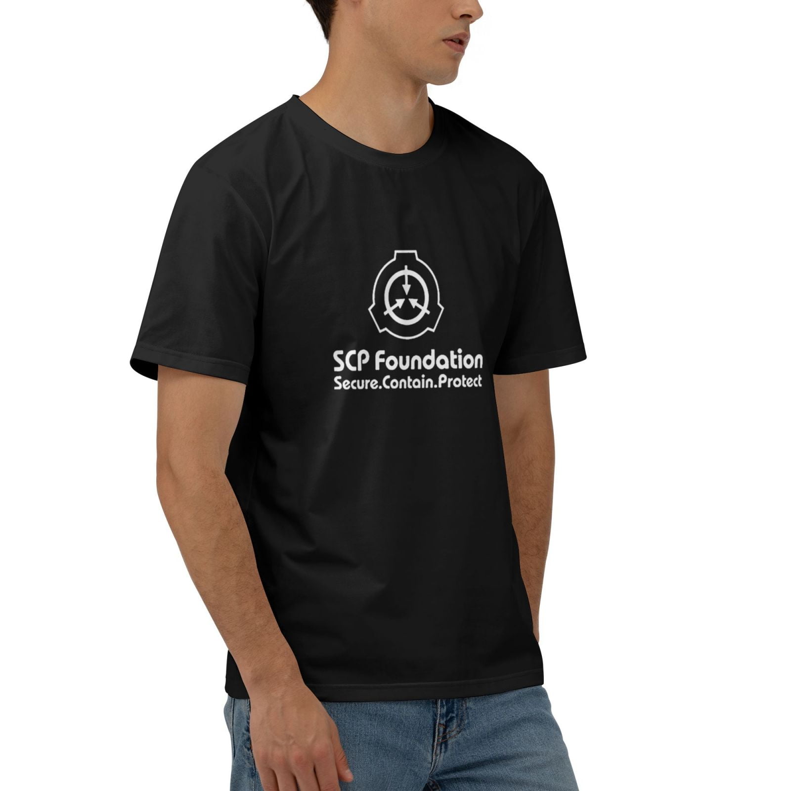  SCP Foundation T-shirt : Clothing, Shoes & Jewelry