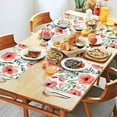 thumbnail image 2 of Pioneer Flower Floral Print Pattern Summer Placemats Table Placemats Set Of 4-Linen Kitchen Washable Placemats Table Mats 12x18 Inch Non-Slip Heat Resistant, 2 of 6