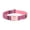 Pink, variant on Personalized Dog Collar with Laser Engraved Metal Buckle, Bohemian Pattern Adjustable Pet Collar with Custom ID Name Tag, Heavy Duty Ethnic Style Reflective Nylon Collar