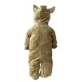 thumbnail image 3 of Mameluco con Gorro Bordado Kiss Canguro con Peluche Café Baby Kisses Mameluco1329, 3 of 4