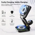 thumbnail image 2 of Chargeur Sans Fil 3 en 1 Pliable Compatible avec IPhone, 2 of 5