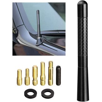 4 Inch Short Black Aluminum Stubby Antenna For 2013-2020 Nissan Pathfinder – AM/FM, Easy Install-1051861