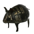 thumbnail image 2 of Benjara BM225131 Metal Pig Animal Design Accent Decor with Distressed Detail, Black - Large, 2 of 2
