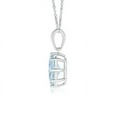 thumbnail image 6 of ANGARA Natural Eight Prong-Set Oval Aquamarine Pendant in 925 Sterling Silver for Women (Size-7x5mm) | March Birthstone, Birthday, Anniversary, Jewelry Gift for Women | Natural Aquamarine Necklace, 6 of 9