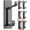 Gray, variant on pickpiff 12 Pack Wall Hooks for Coat and Towel: 13LB Adhesive Door Hanger Stick on, Black