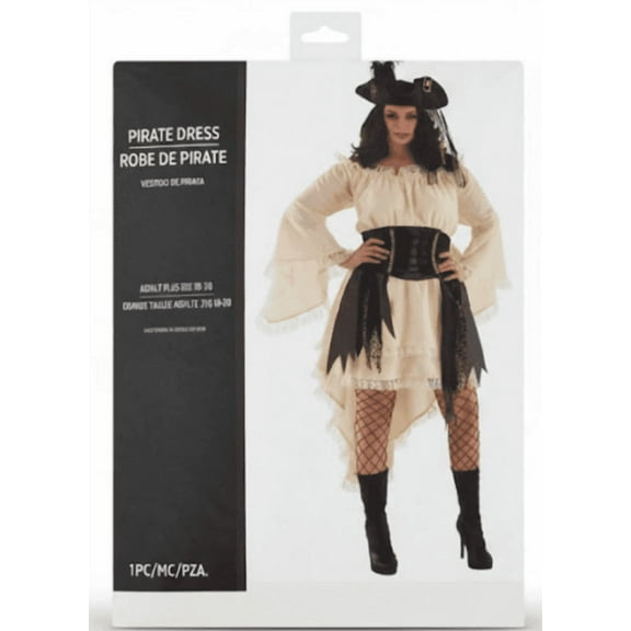 AMSCAN - Pirate Dress Costume (Adult Plus 2XL 18-20)