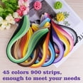 Paper Quilling Kits 45 Colors 900 Strips Quilling Art Paper DIY Craft
