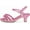 Pink Glt, variant on - Time-IIS - Girls' Glitter Bow Open Toe Slingback 2" Kitten Heel Sandals , Gold Glt, 3