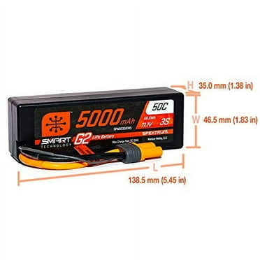 11.1V 5000mAh 3S 50C Smart LiPo  Hard : IC5, SPMX53S50H5