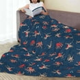 thumbnail image 6 of Pofeuu Octopus Sea Life Print Ultra-Soft Micro Fleece Blanket,for Bed Or Sofa,All Season Throw Blankets Flannel Blanket-40"x30", 6 of 7