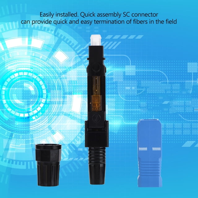 Conector Rápido de Fibra Óptica ANGGREK 100 Piezas SC/UPC-P Modo Único FTTH