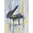 thumbnail image 2 of Stevens, Allayn 15x18 Black Ornate Wood Framed with Double Matting Museum Art Print Titled - Piano in Gold II, 2 of 4