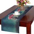 thumbnail image 1 of ABPHQTO Bonito mantel de camino de mesa con forma de búho debajo de la seta, mantel divertido único de 40x180 cm para oficina, cocina, comedor, boda, fiesta, decoración del hogar, 1 of 3